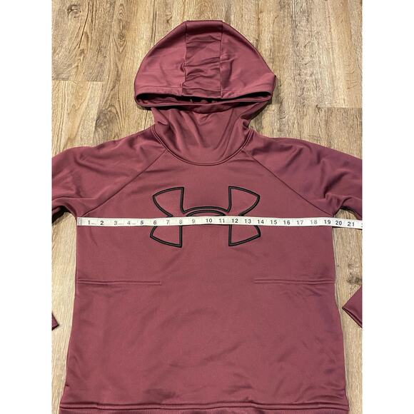 Under Armour Womens Coldgear Fleece Big Logo Hoodie Size Small - Picture 9 of 12